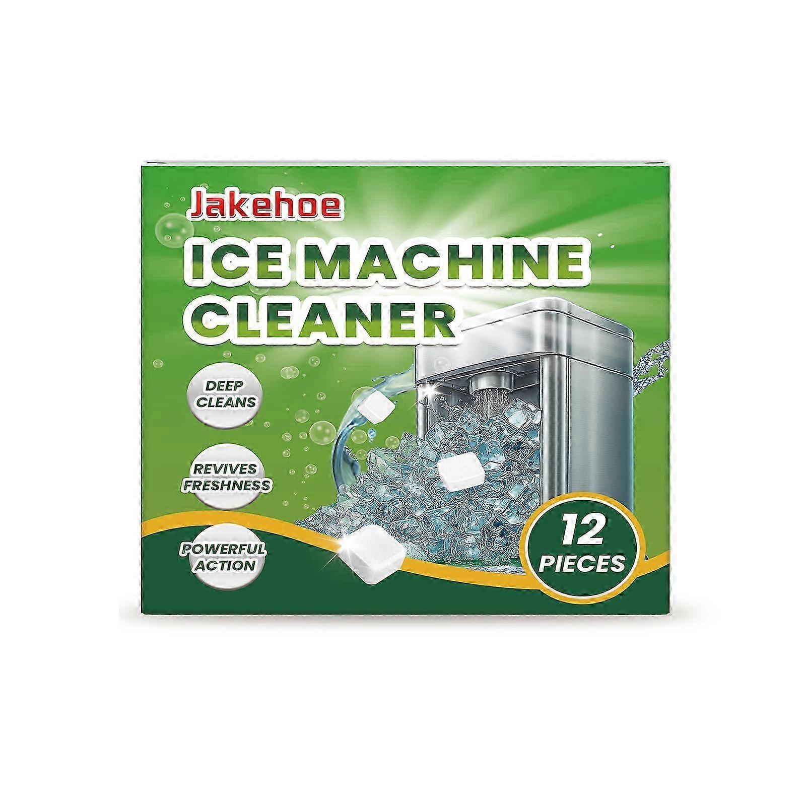 Jue Fish Ice Maker Descaling Tablets Clean Scale, Gently Clean Ice Tray, Ice Maker Cleaning Effervescent Tablets