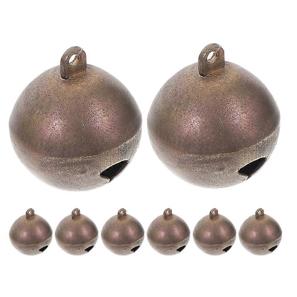Copper Bells for Dog Collars Featuring Decoration 8Pcs Mini Craft Bells