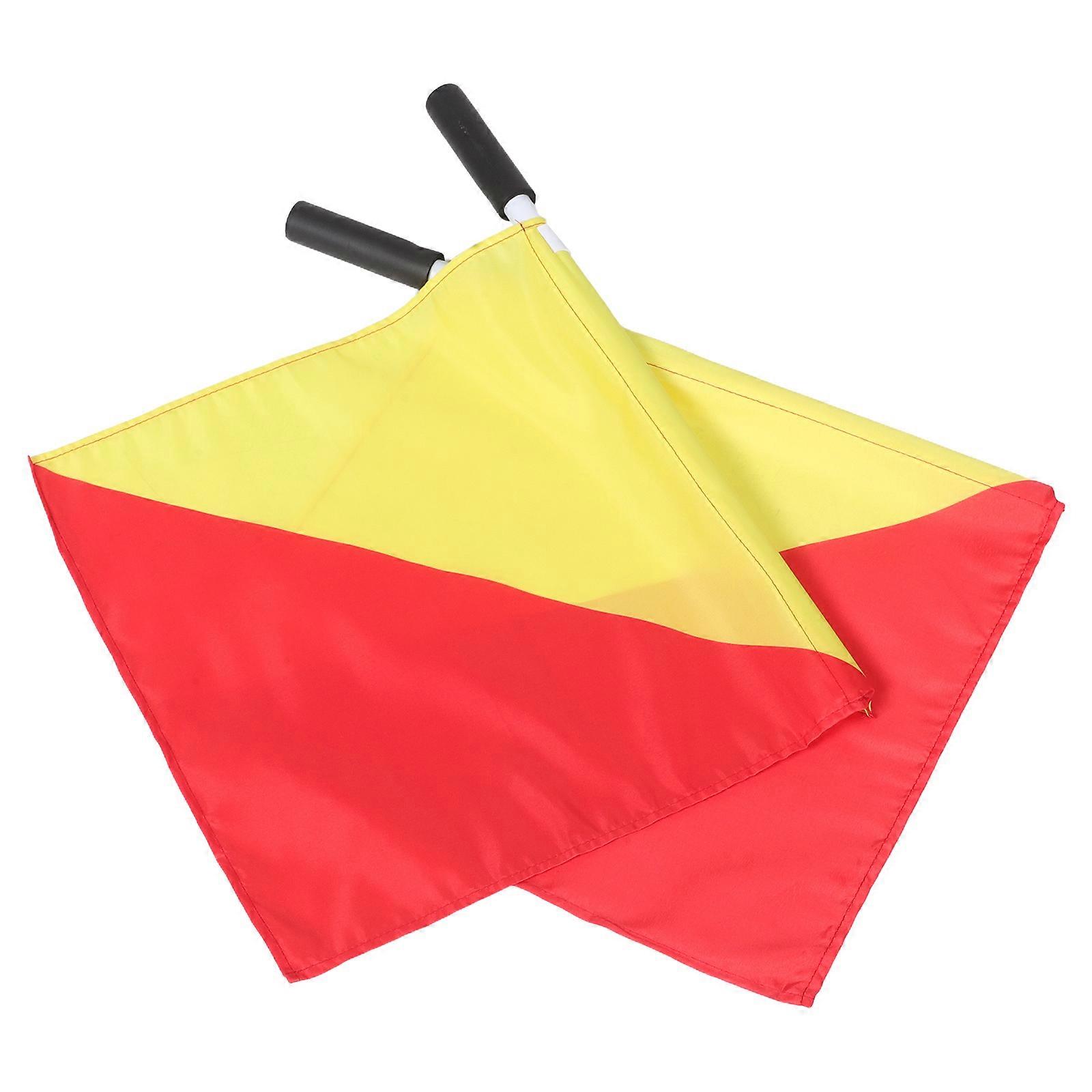2pcs Handheld Commanding Flags for Training Performance Signal Safety Marine Use Dive Flag for Boat Waving
