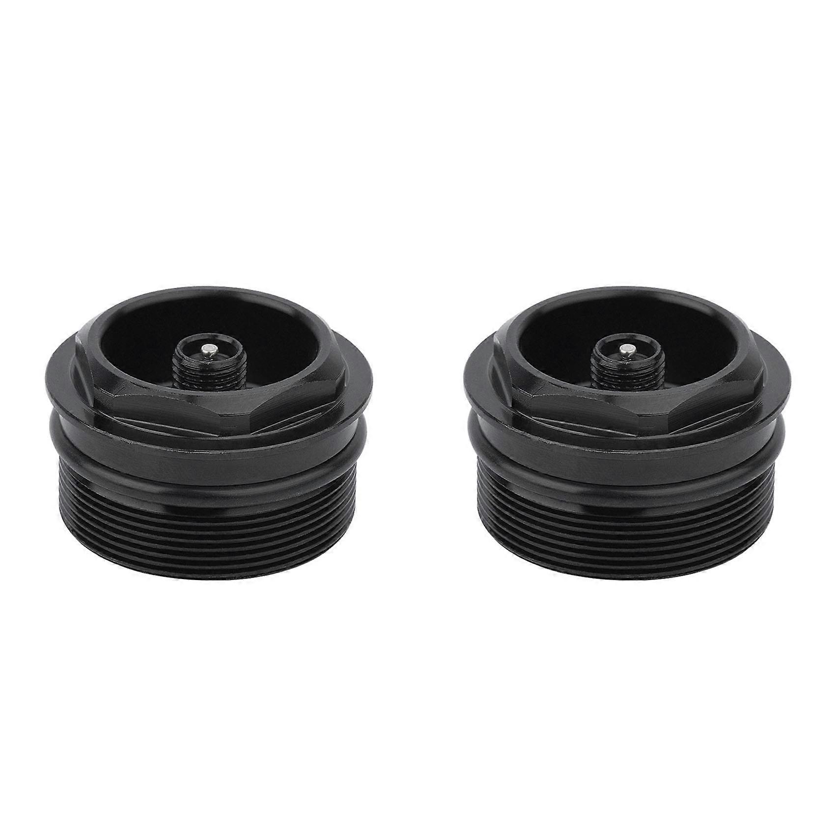 2X Bike Front Fork Valve Nut Bicycle Air Fork Cap Assembly Thread 31xP1.0mm Valve Core Bicycle Part