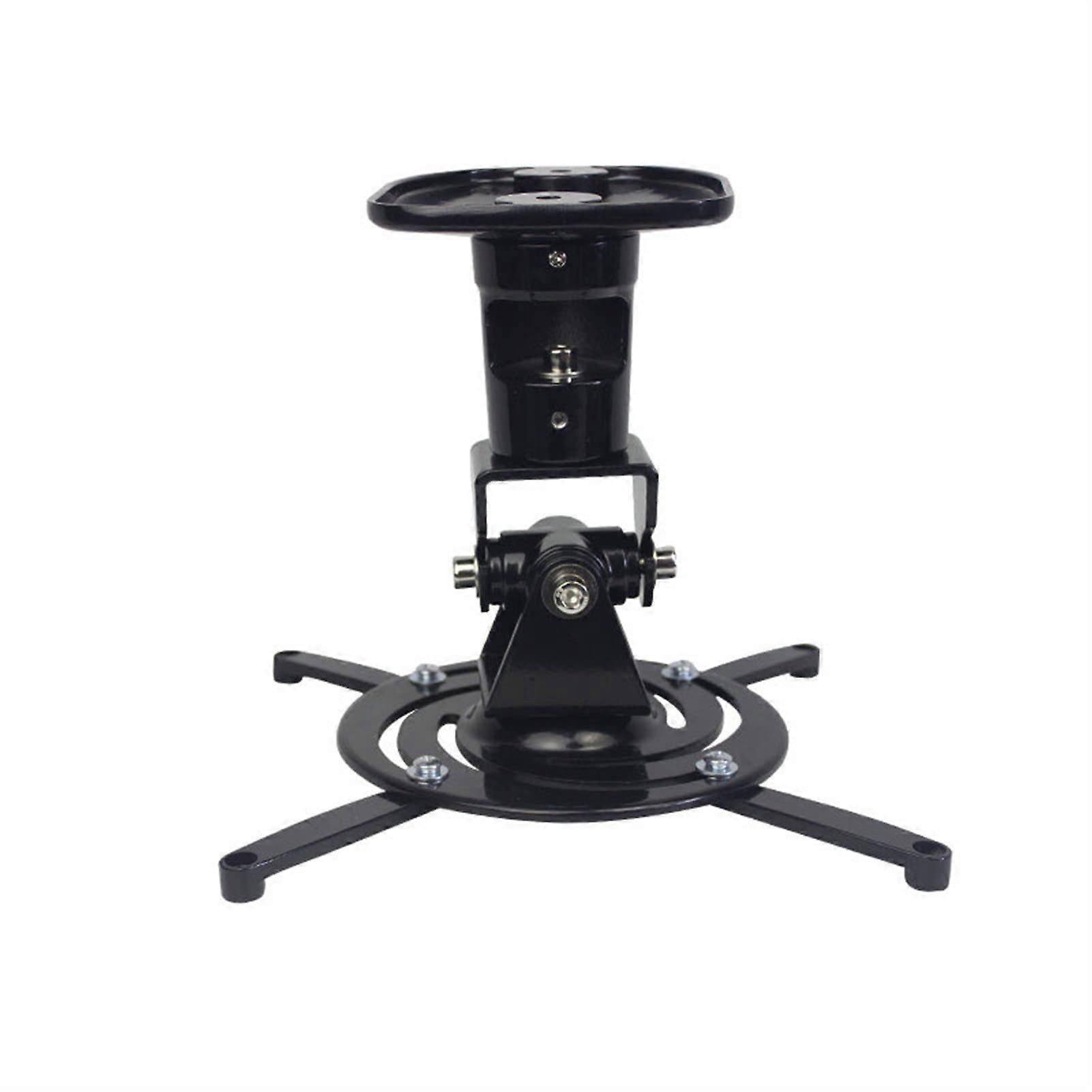 Universal Projector Mount Bracket Adjustable Ceiling or Wall Holder Heavy Duty for Home Office Black