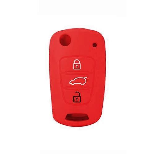 Cover Silicone Shell Remote Protection Compatible with I20 I30 IX20 IX35 Elantra Red Silicone Key Fob Cover