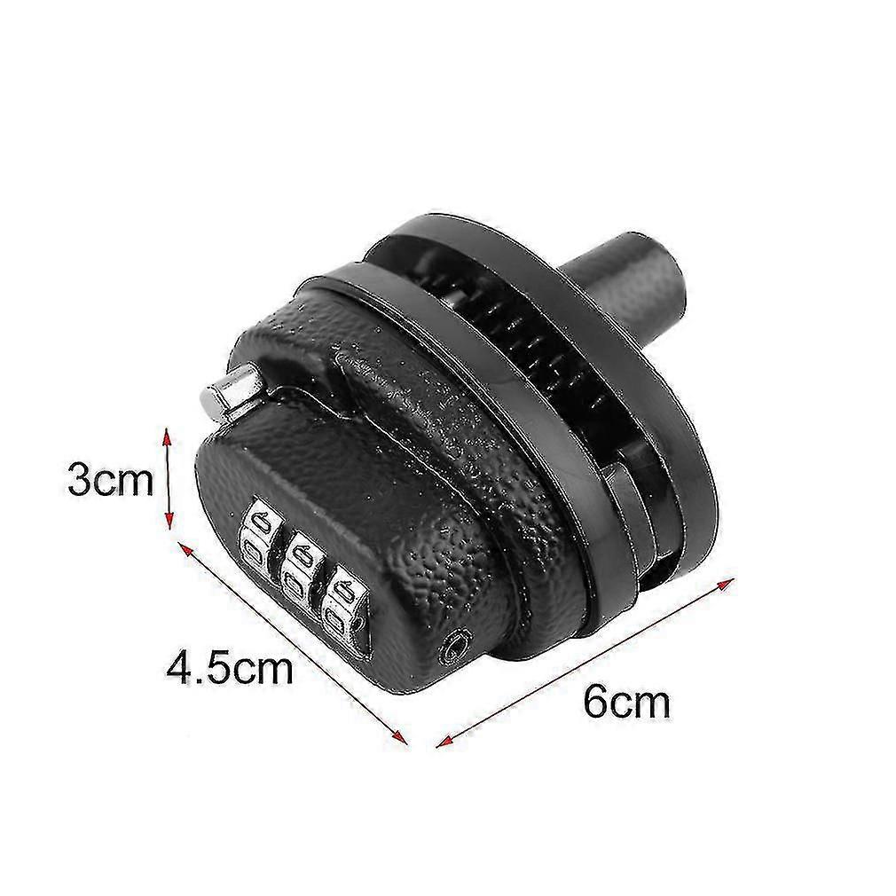 Zinc Alloy Three Dial Guns Shape Lock Password Key Shotgun Hunting Accessory