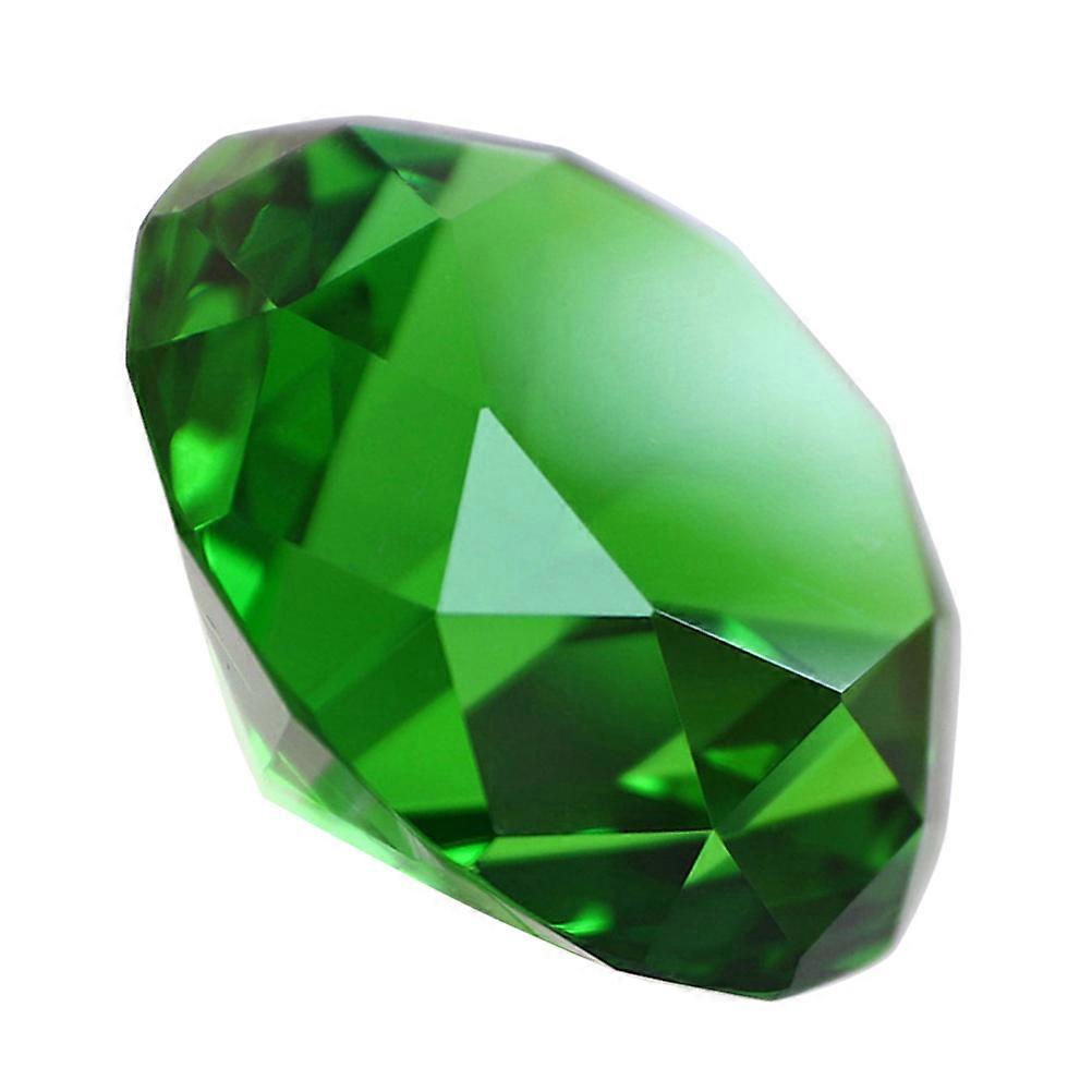 Wedding Diamonds Decor Green Artificial Diamond Ornament 2Pcs Pack