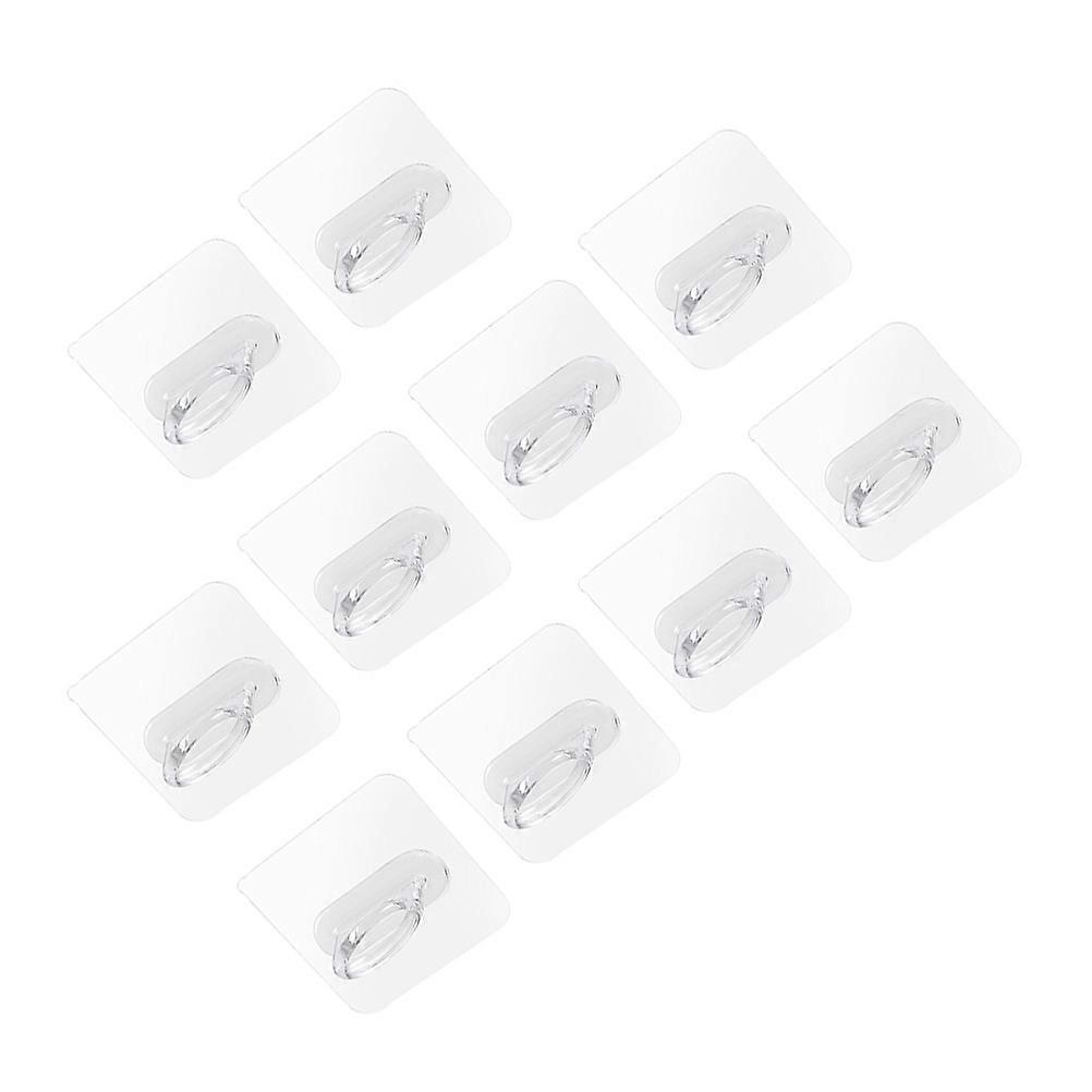 Home Use Adhesive Hooks Transparent for Multifunctional 10Pcs Set