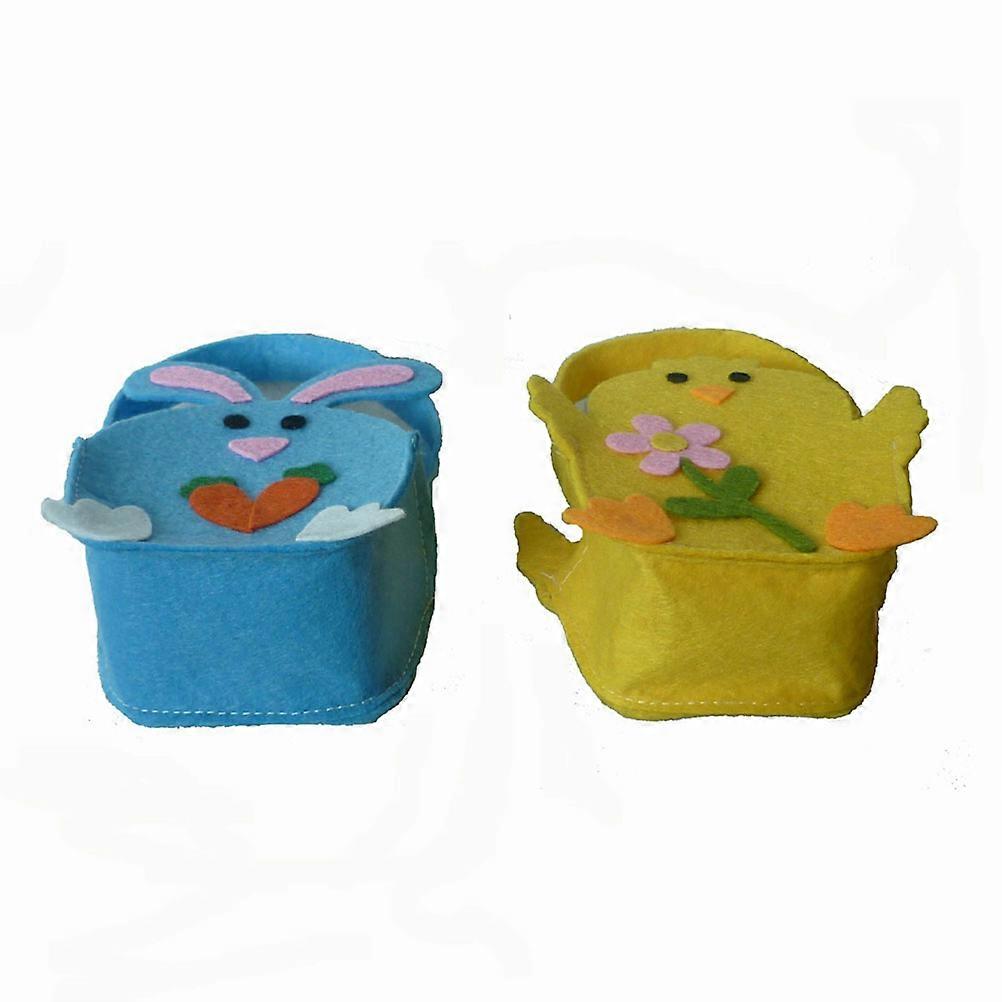Easter Candy Bag Creative Sweet Storage Holder for Gift 2Pcs Tote Bag