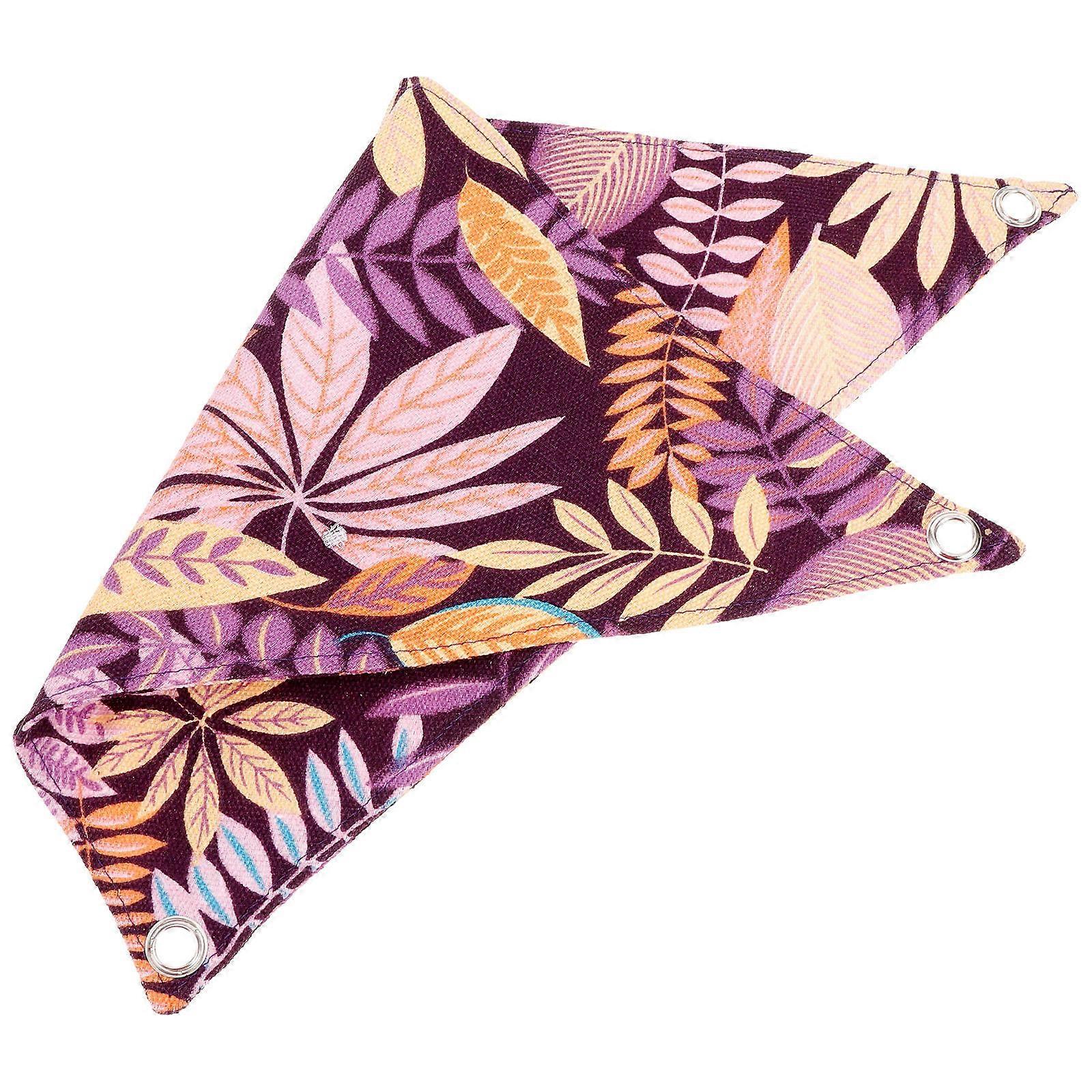 Pet Reptile Hammock Hanging Triangle Sleeping Hammock 5Sets Purple Canvas