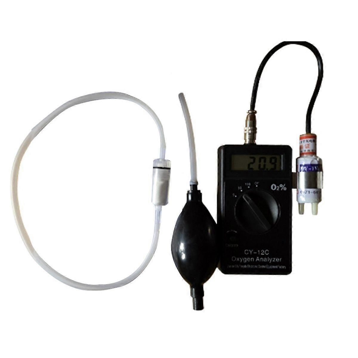 -12C Draagbare zuurstofanalysator Zuurstofconcentratiemeter Handheld zuurstoftester Analyse-instrument