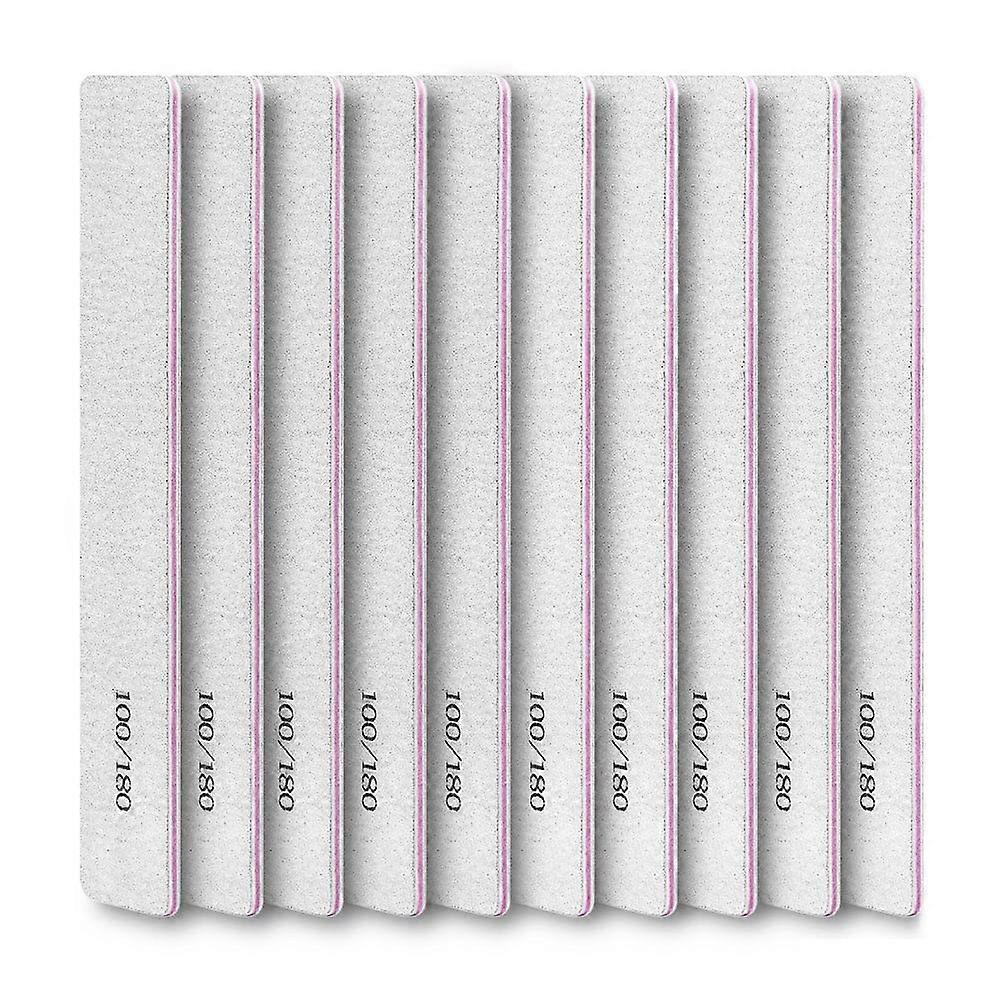 Professional Nail Buffer Block Set for Smooth Nail Surface and UV Gel Prep, 10pcs Colored