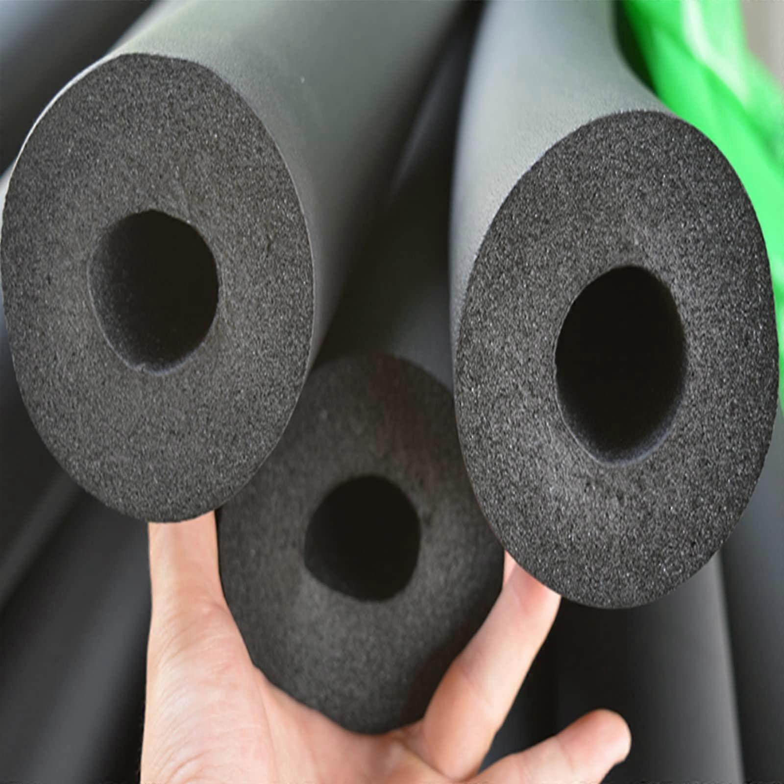 Pipe Insulation Foam Tubing Rubber Closed Cell, Multiple Sizes, Flame Retardant and Waterproof