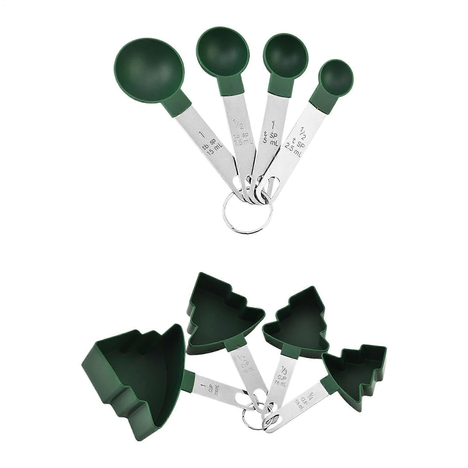 Stainless Steel Measuring Cups and Spoons Set for Baking, Precise Dry and Liquid Kitchen Tools