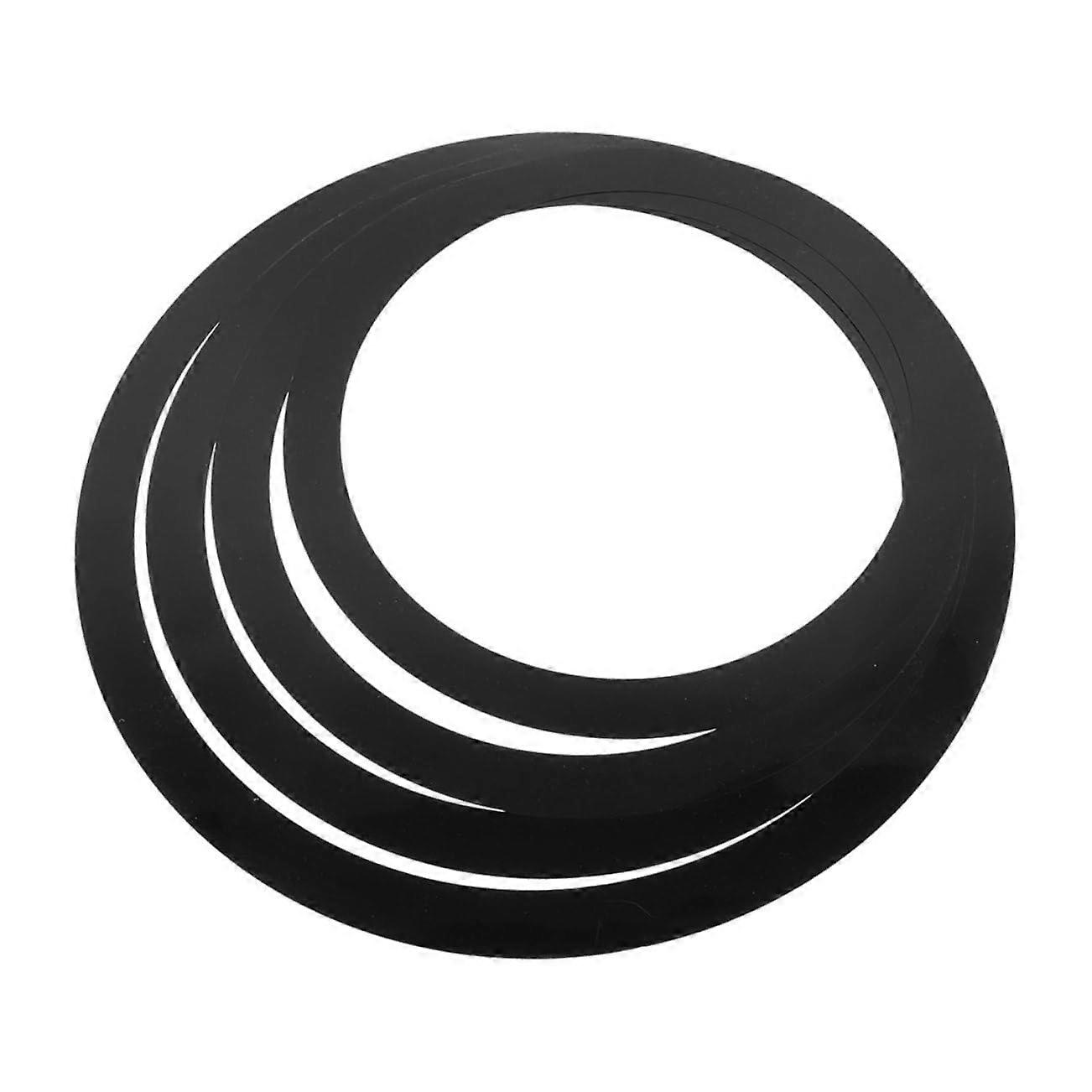 4pcs Drum Mute Rings Set for Practice, Snare Drum Overtone Control Kit, Durable Easy Install