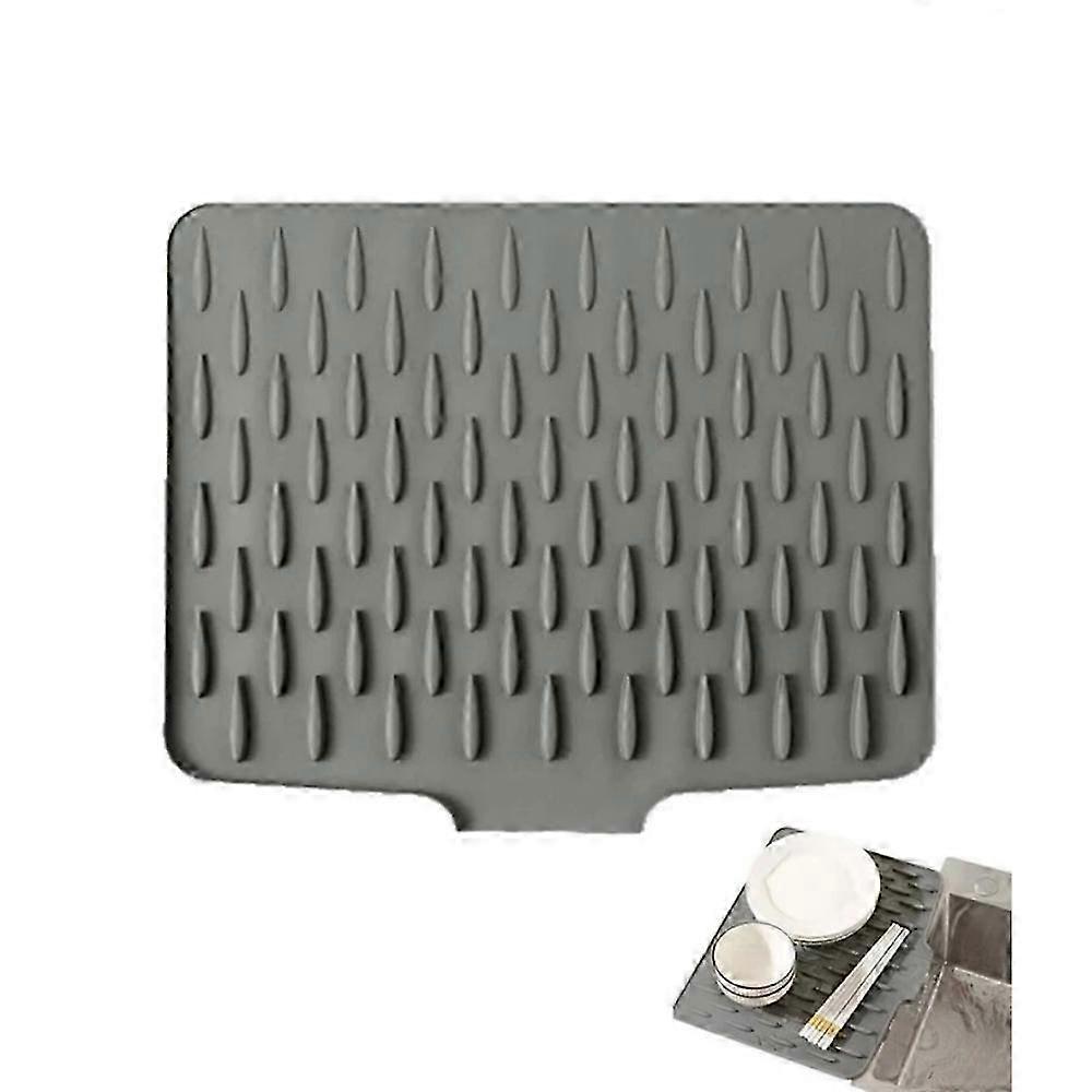 Silicone Dish Drying Mat - Drip-Free Worktop Saver for Safe Drying