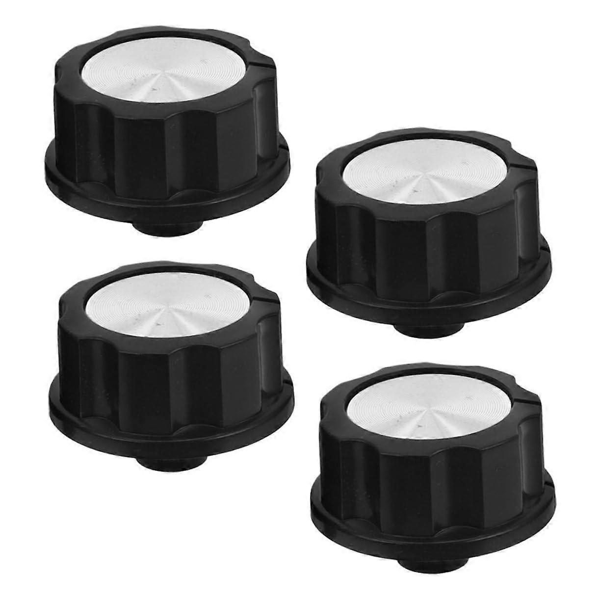 4pcs Stove Replacement Knobs Universal Appliance Control Knobs Heat Resistant Ergonomic Grip Black
