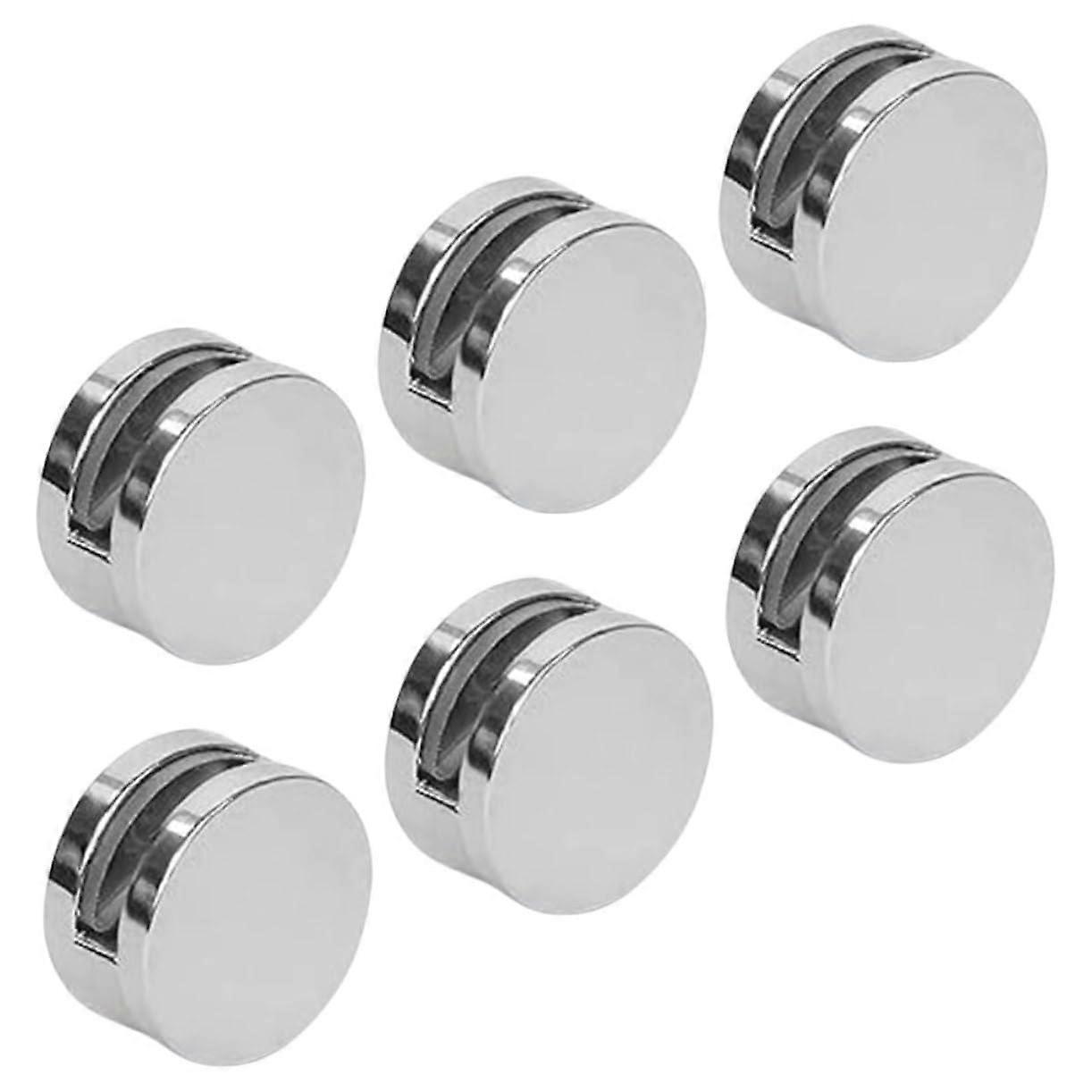 6pcs Mirror Clips for Bathroom Mirrors Secure Wall Mounted Glass Shelf Brackets Indoor Use