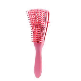 Detangling Brush for Curly Wavy Hair, Afro Hair Comb for 3a to 4c, Wet Dry Use, Pink