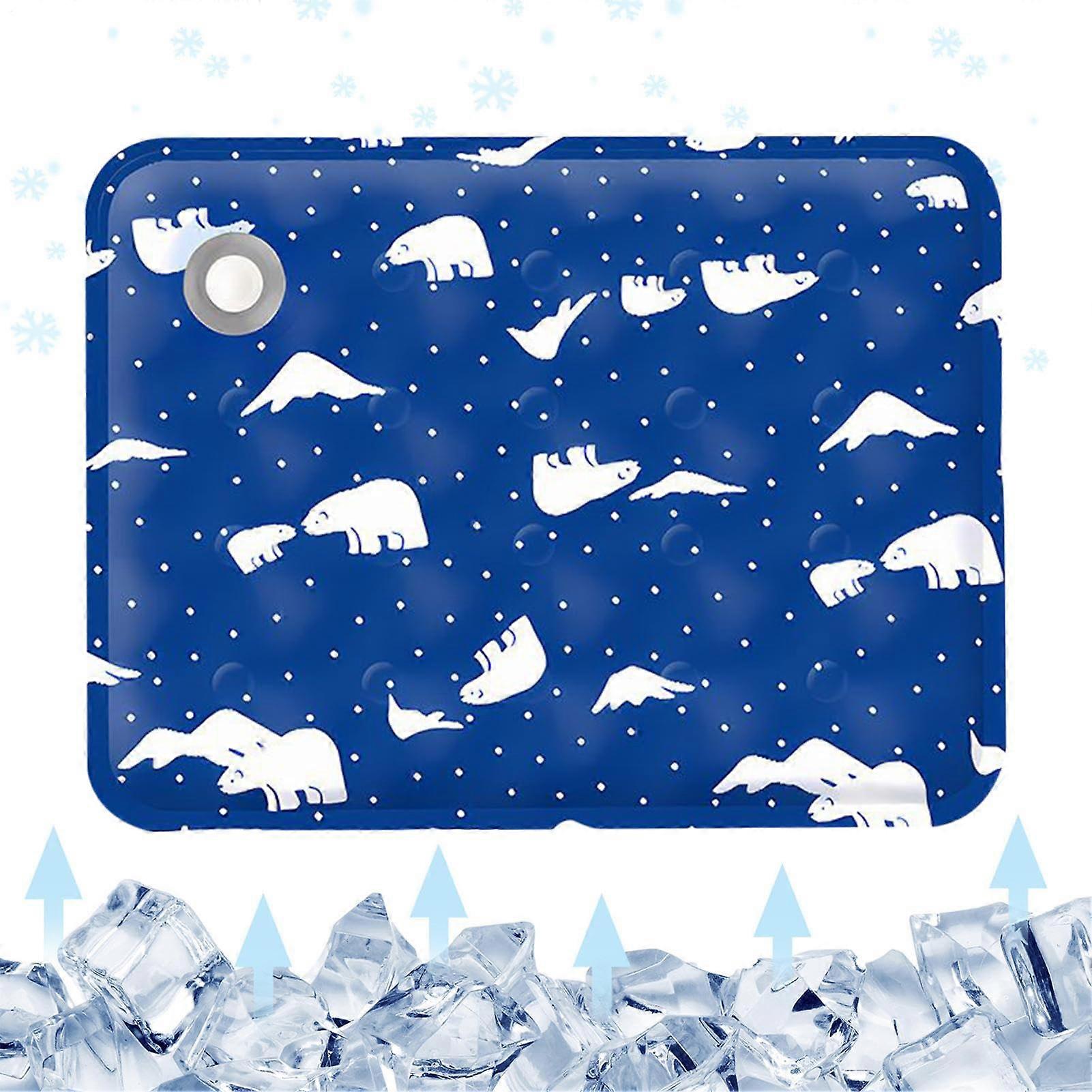 Dog Cooling Mat Waterproof Foldable Pad for Summer Travel Easy Clean Scratch Resistant