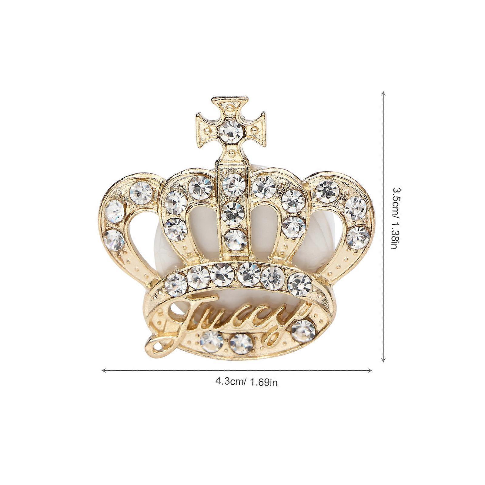 Car Aromatherapy Diffuser Golden Perfume Clip for Decoration 2Pcs