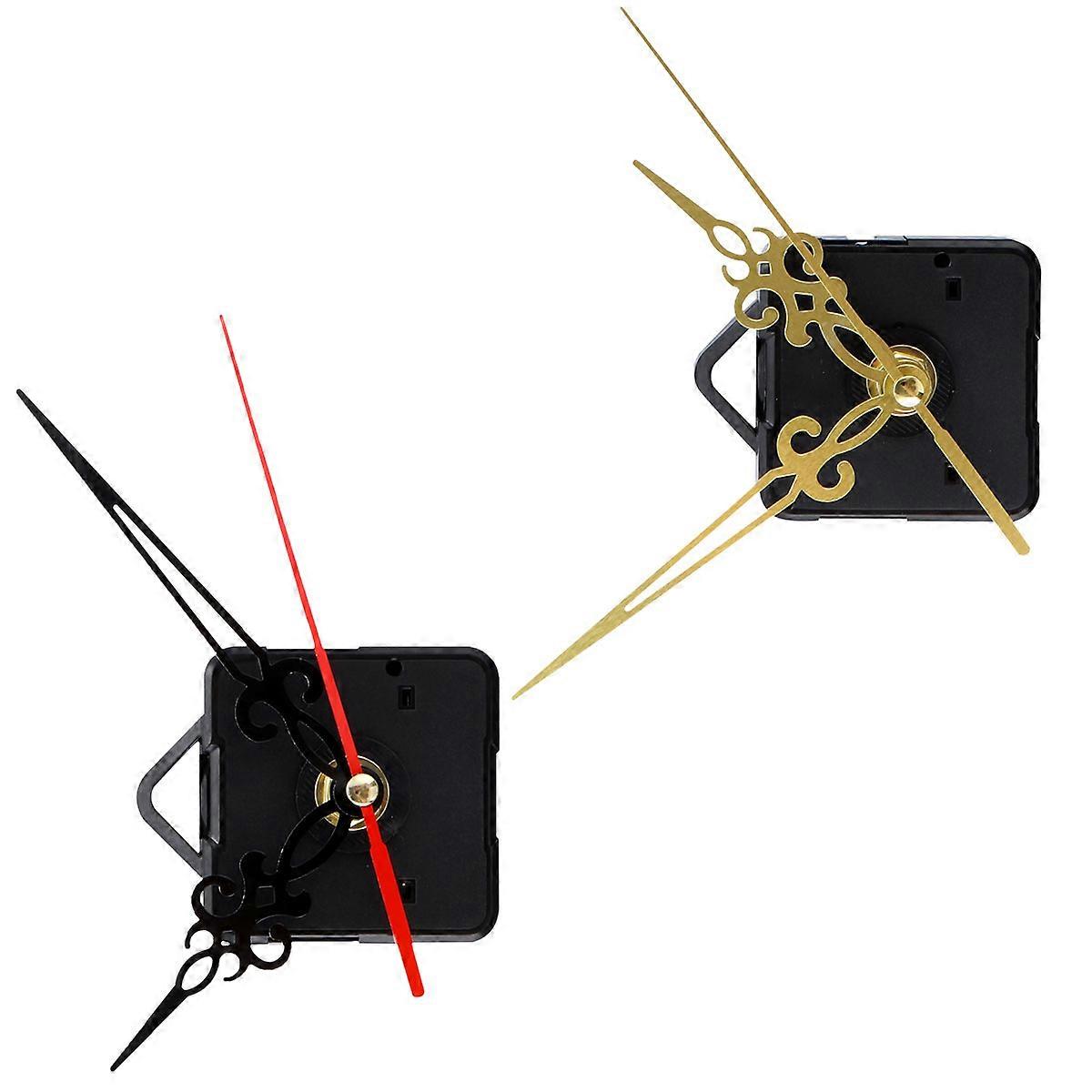DIY Clock Accessories Sweep Quartz Movements for Clock Use 2Pcs Plastic Set