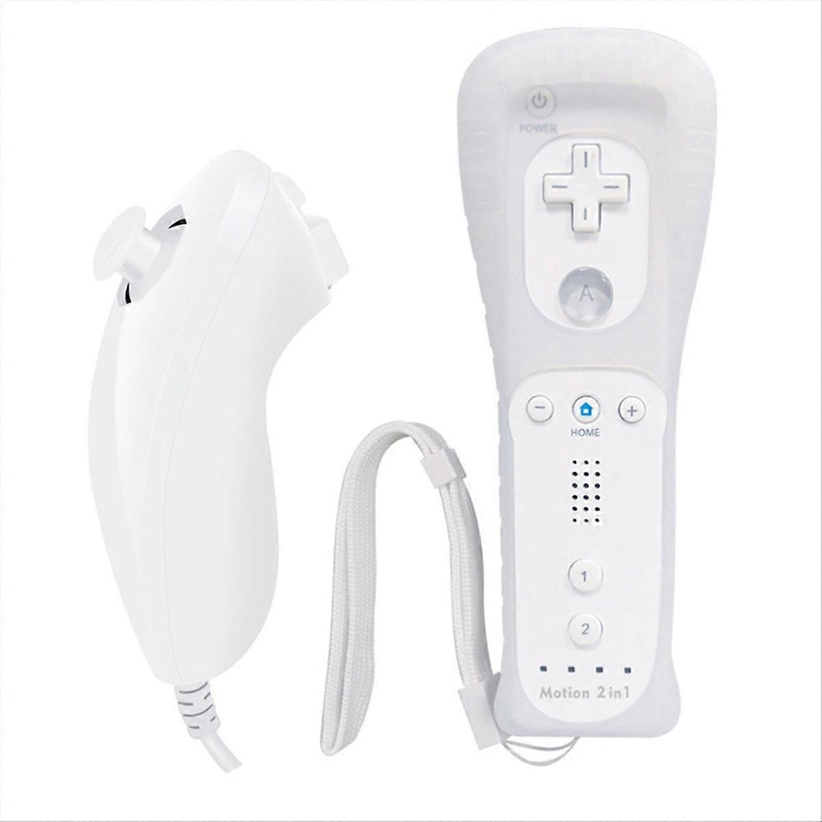 Bluetooth Gamepad for / U Console Wireless Remote Controller with Motion Plus, Nunchuck, and Wrist Strap C