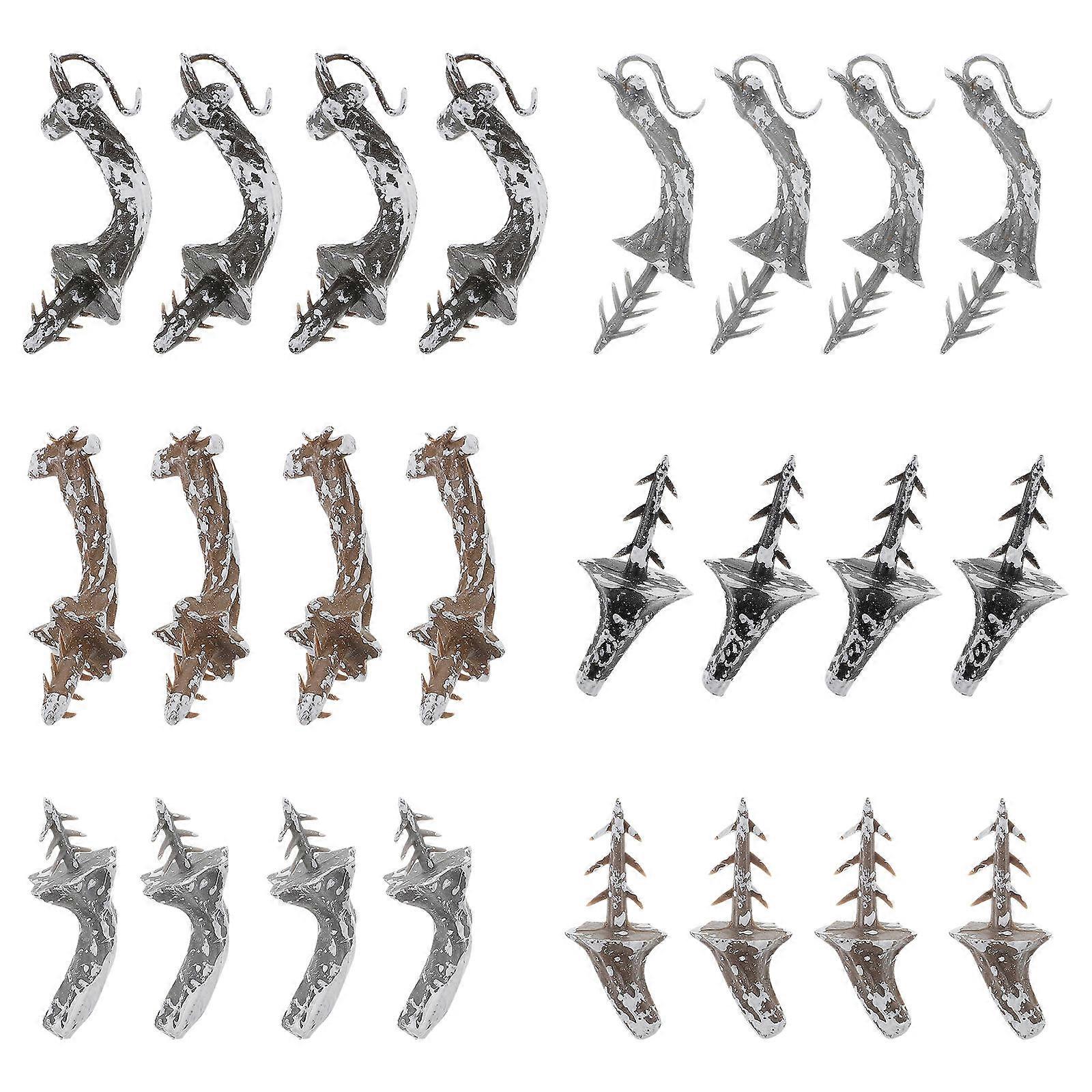 Simulation Pumpkin Stems Plastic Harvest Decor for DIY 24Pcs