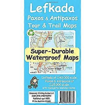 Lefkada, Paxos og Antipaxos tur- og løypekart