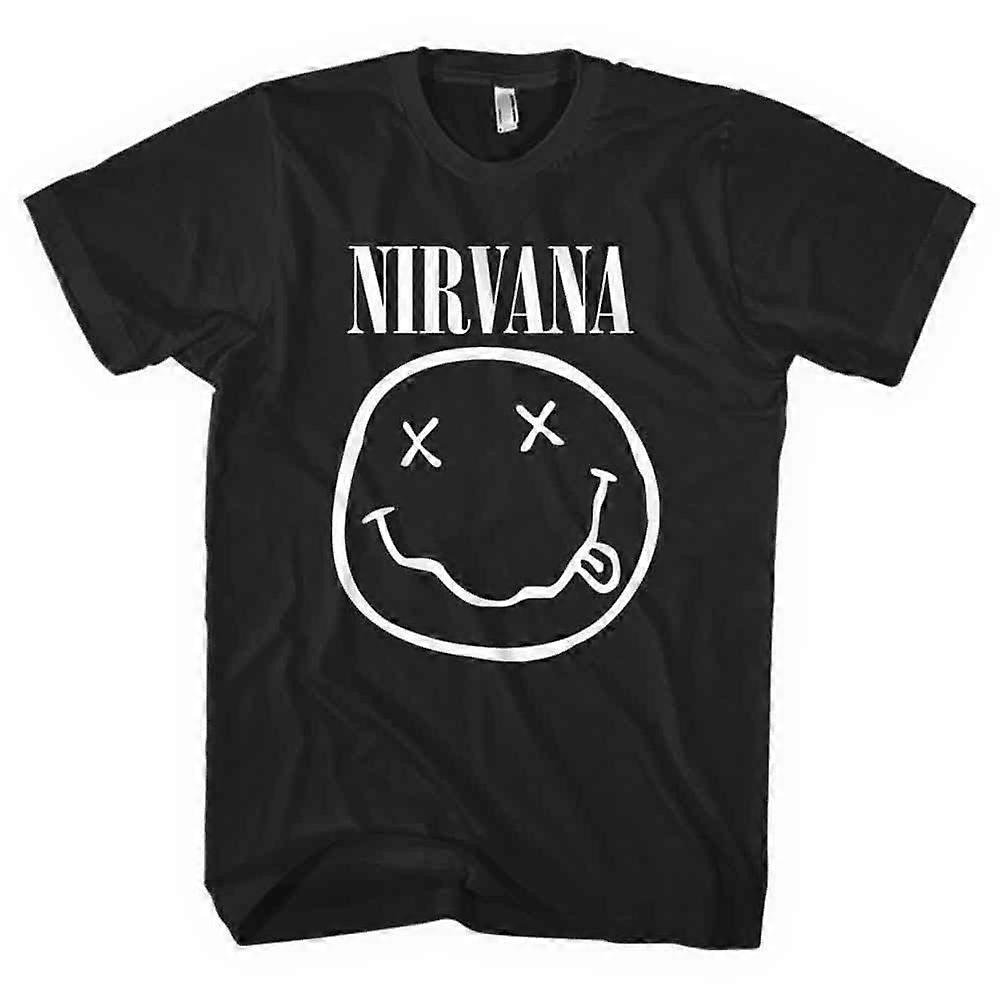 Nirvana Distressed Grunge Smile T Shirt