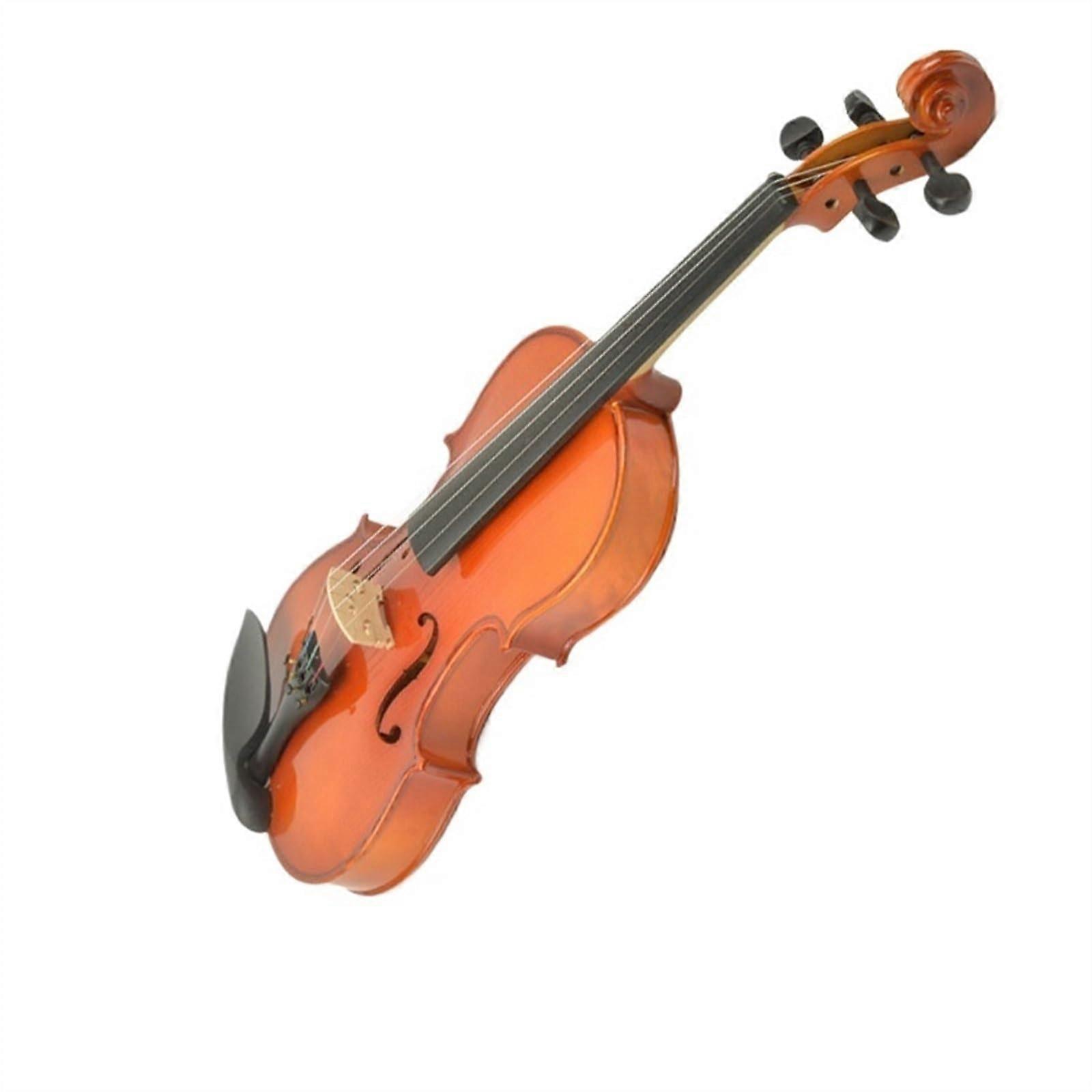 Solid Wood Maple Violin for Practice and Exams with Warm Focused Sound and Stable Tuning