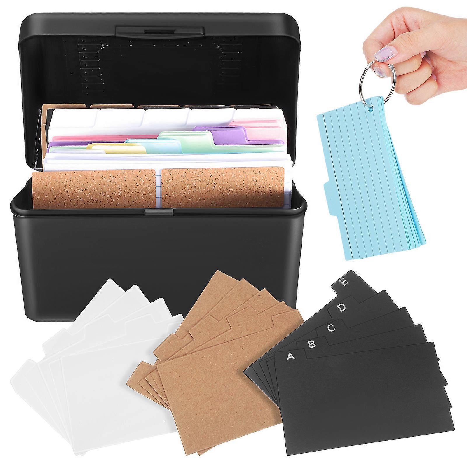 Index Card Storage Multi-Functional for Office 4Sets Organizer Kit