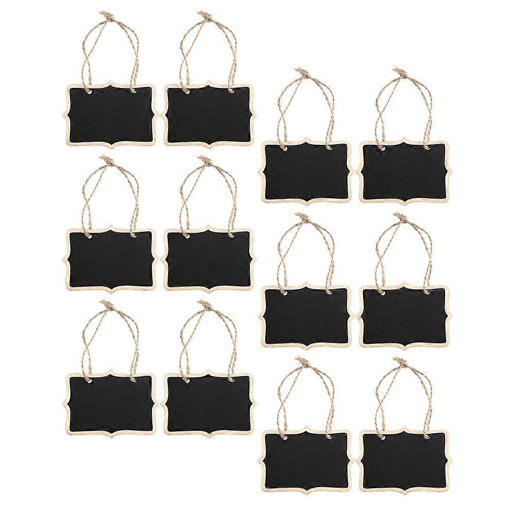 12pcs Multi-usage Message Board Réutilisable Tableaux Noirs Suspendus