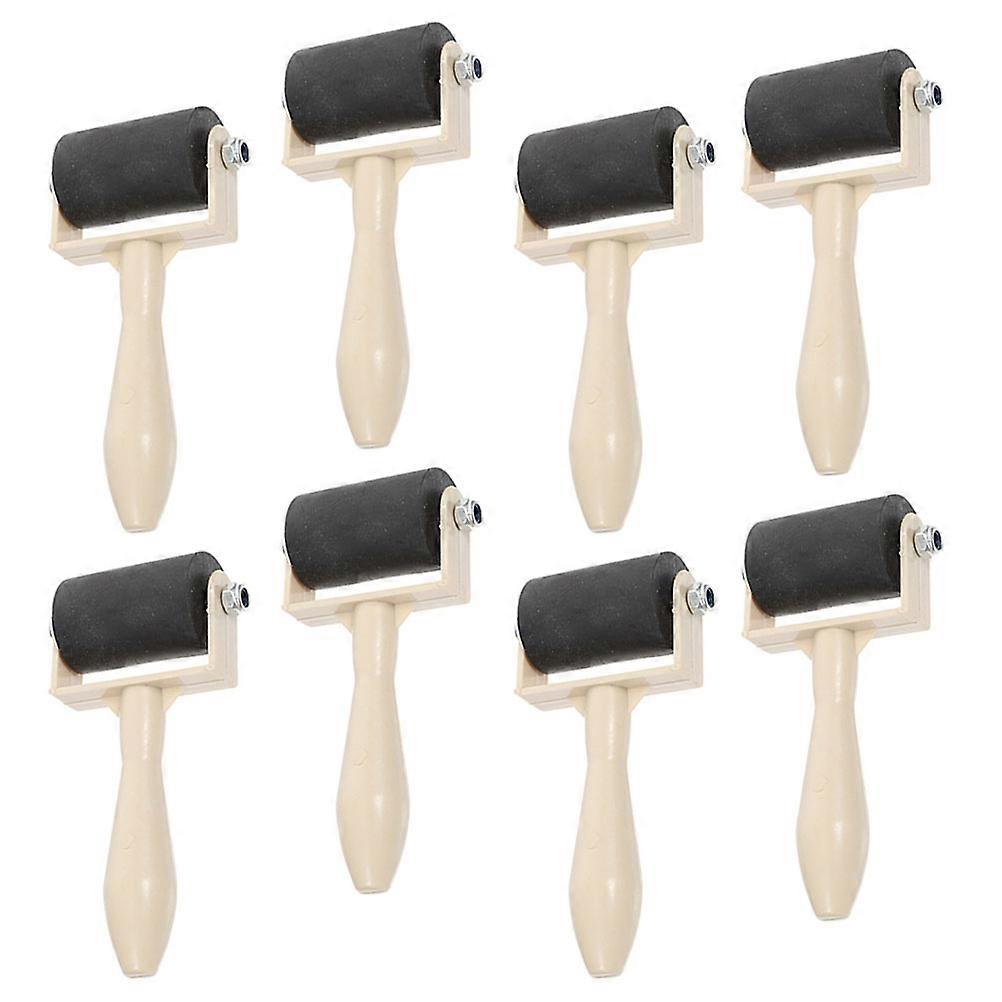 Black Rubber Rollers for Children Accessory 16Pcs Portable Set