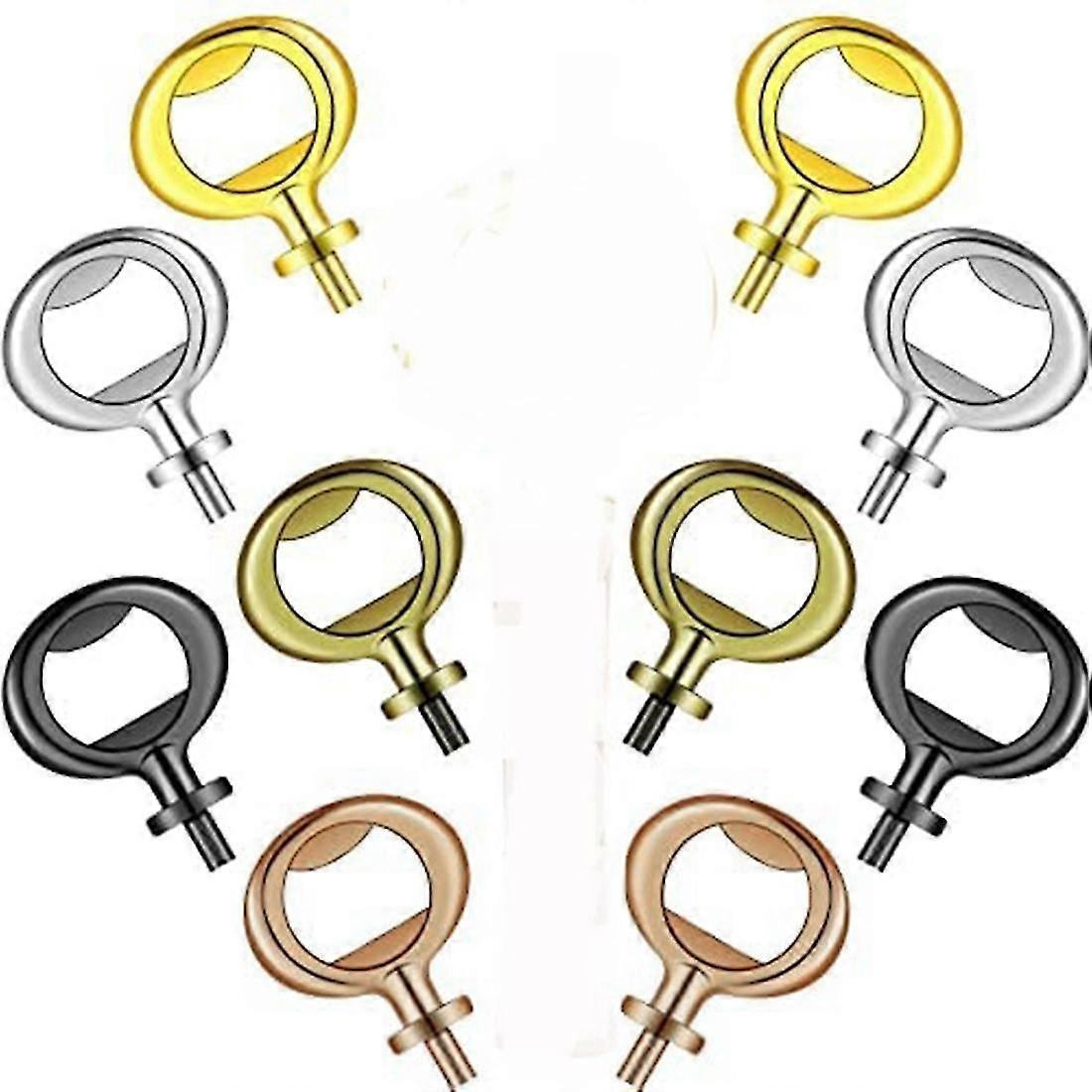 10Pcs Beer Bottle Cap Opener Inserts for DIY Wedding Kit