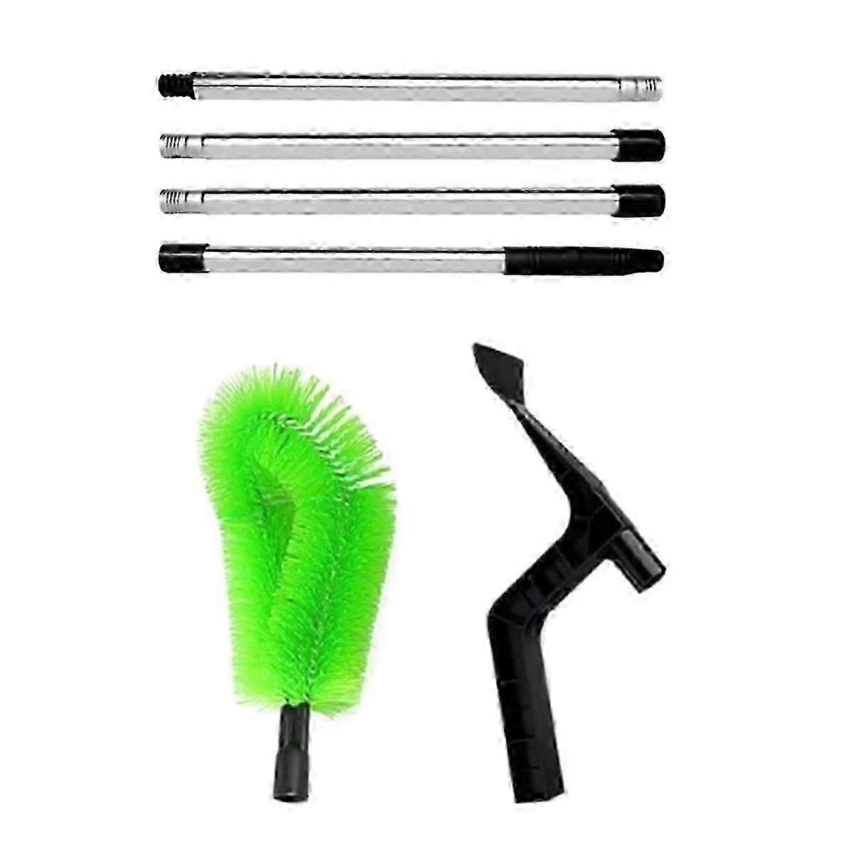 Gutter Cleaning Tools Telescopic Gutter Cleaner with 4Section Pole Reliable Gutter Cleaner Tool compatible Cleaning Leaves 1.8m