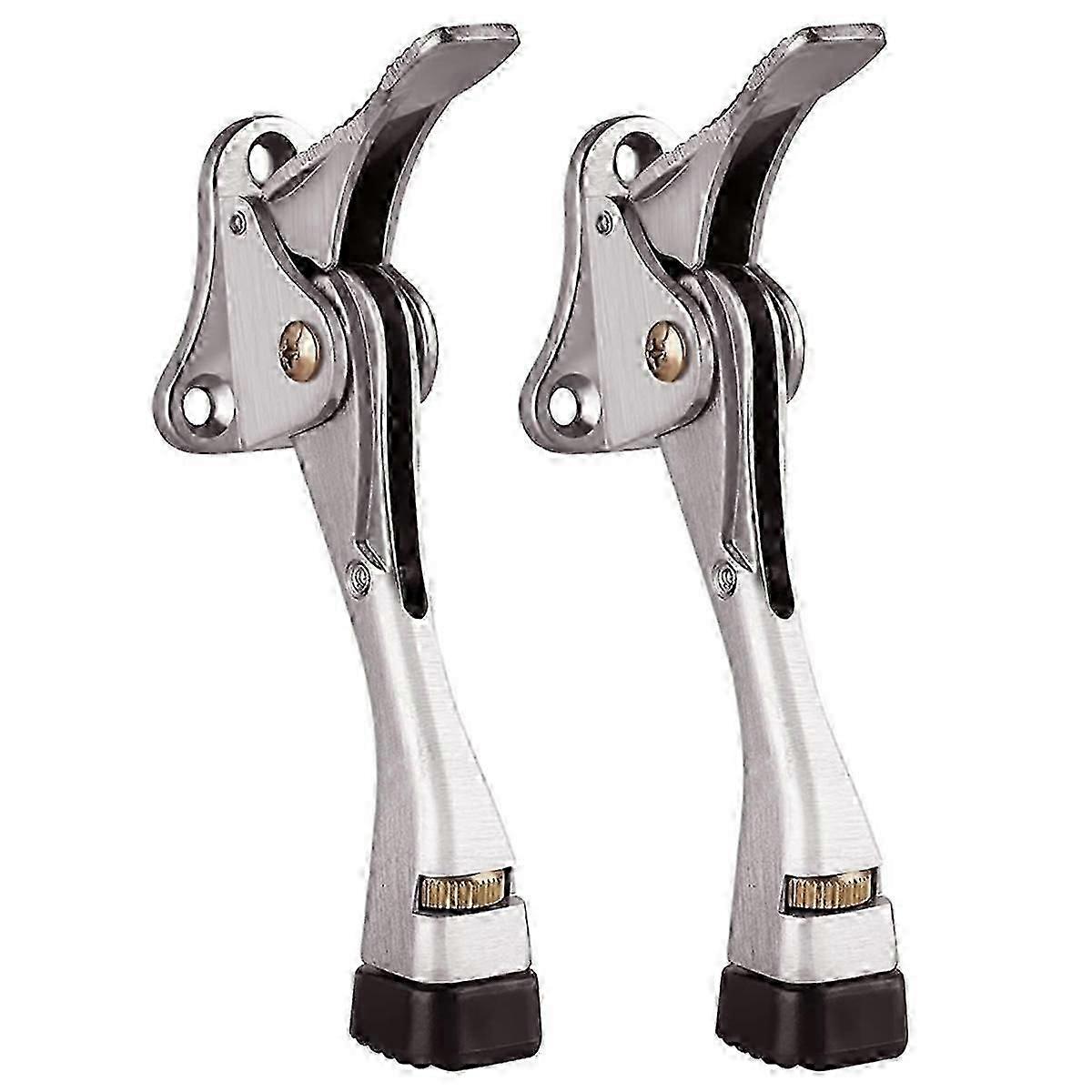 Door Stopper 2 Packs Kickdown Door Stop Adjustable Height