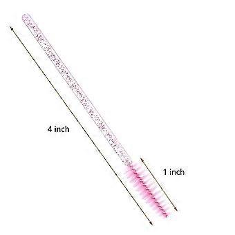 300 Pcs Disposable Pink Spoolies Eyelash/Eyebrow Brush for Eye Lash Extension