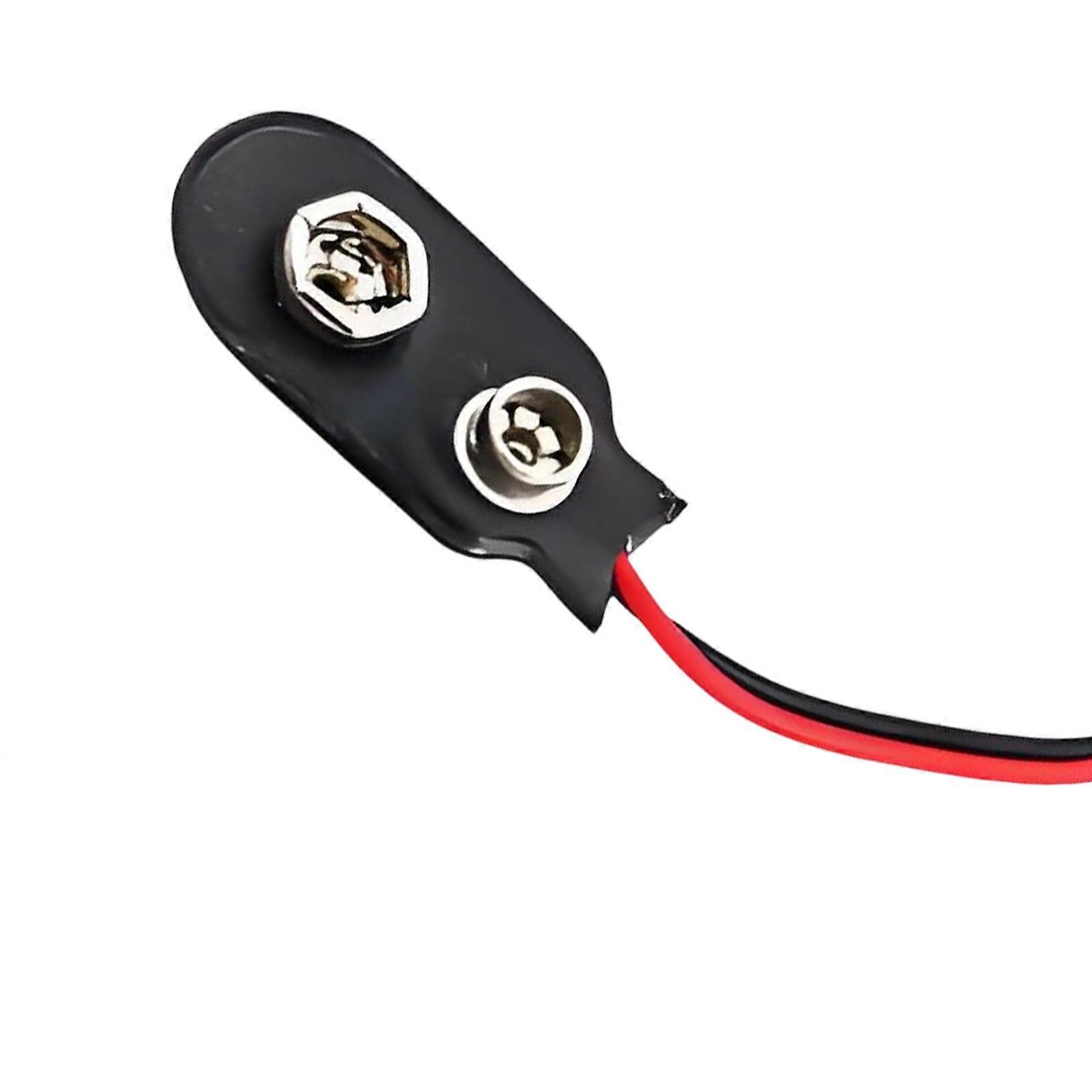 Verimli I Tipi Elektrik Konnektörü 9 Volt Pil Klipsi Konnektörü Pil Klipsi Hızlı Kablolama ve Güvenli Bağlantılar için Çok Renkli