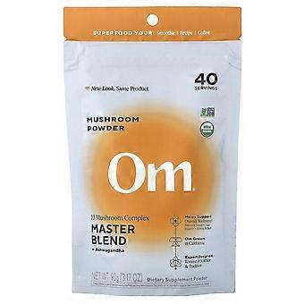 Om Mushrooms, Mushroom Powder, Master Blend + Ashwagandha, 3.17 oz (90 g)