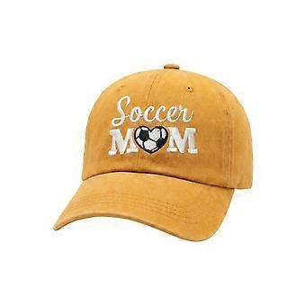 Fashionable Embroidered Baseball Cap Multiple Colors Soccer Hat For Women and Sports Enthusiasts  yellow