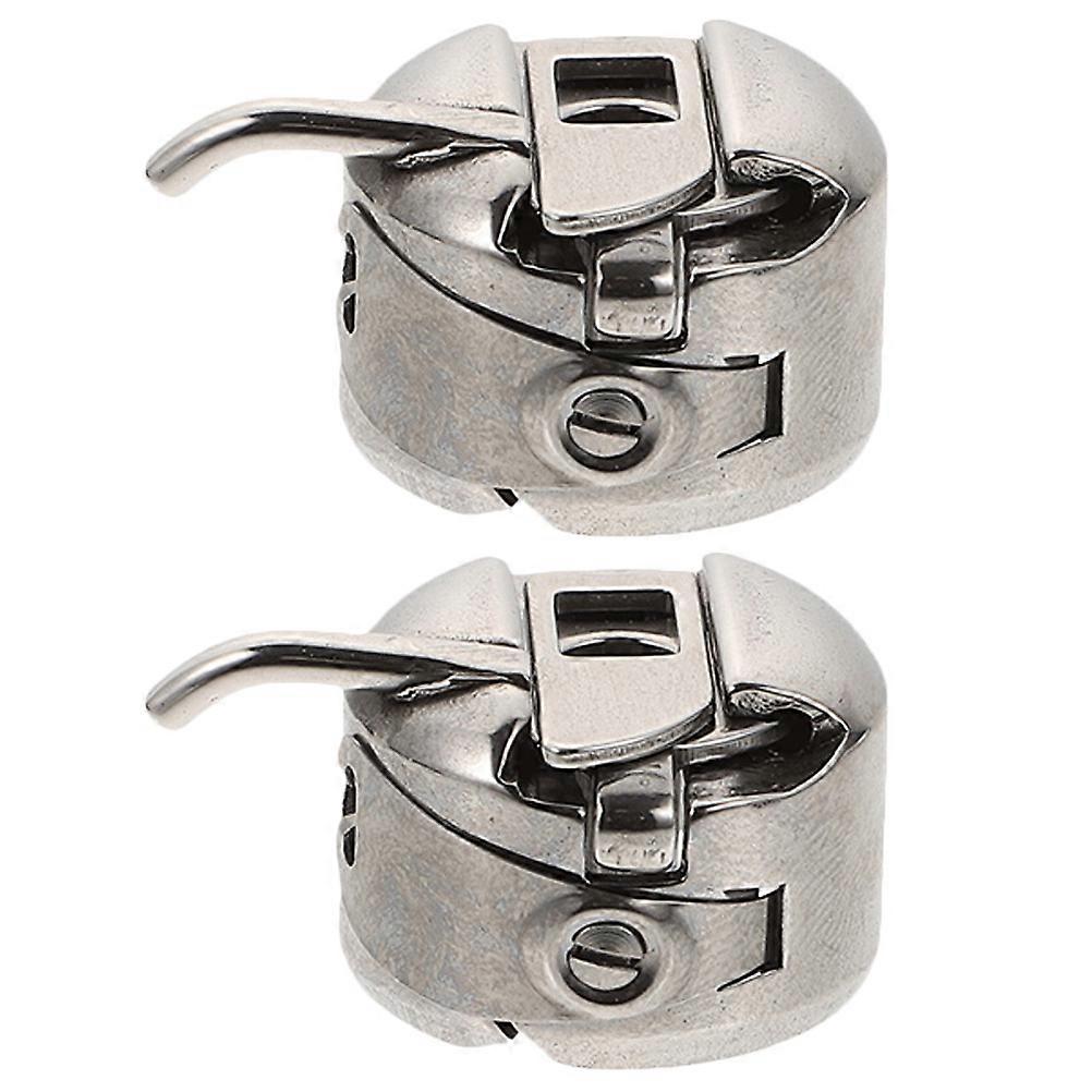2pcs Industrial Sewing Machine Bobbin Case Sewing Bobbin Case Replacement Sewing Machine Accessory