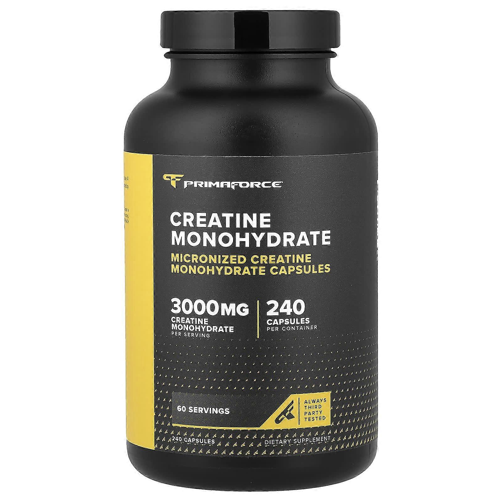 Primaforce, Creatine Monohydrate, 240 Capsules (750 mg per Capsule), 2-Pack
