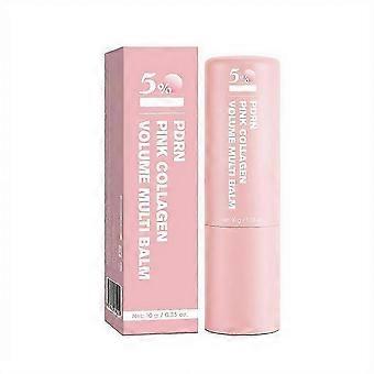 Instant Dewy Glow & Boosted Skin Elasticity with Vegan 5% Volufiline PDRN Pink Collagen Multi-Moisture Anti-Aging Stick (10g)
