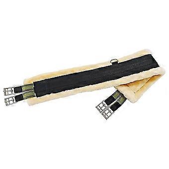 Weicher, kompatibler Sattelgurt für englische Pferde (110 cm), Kunstwolle, abriebfester Bauchgurt, Sattelzugang