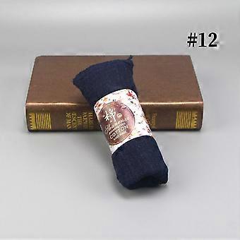 Nuova sciarpa in cotone di colore puro da donna, sciarpe nere, morbide e calde, scialli e stole da donna, hijab musulmano, foulard da spiaggia, 40 colori