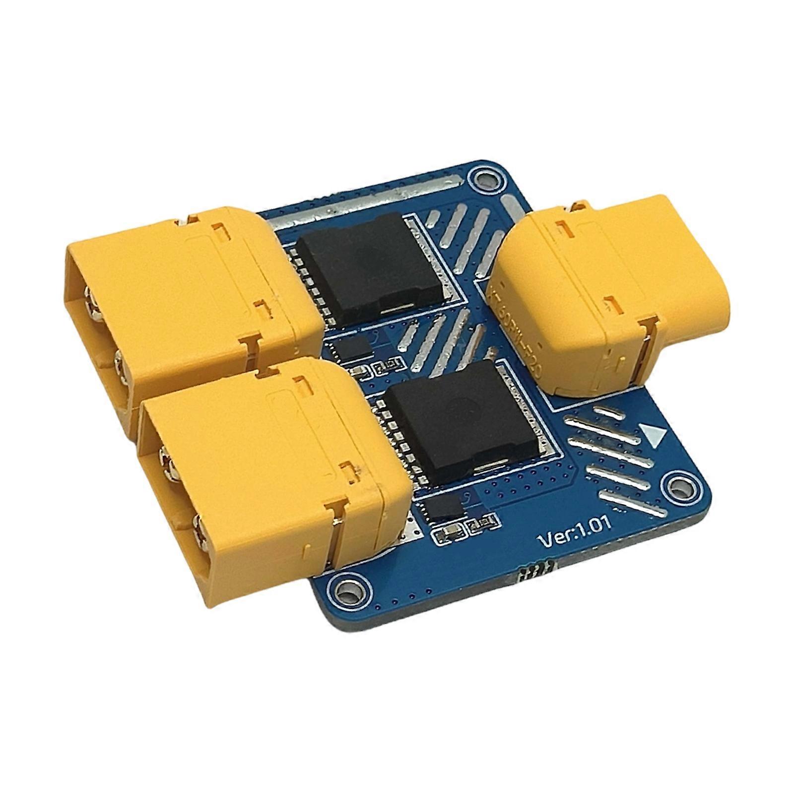 Automatic Switching Double Battery Parallel & Expansion Module For Backup Systems Model Aircrafts 50A Current Capacity Multicolor
