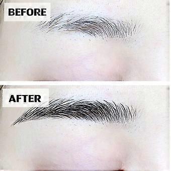 10 Sheets 4d Hair-like Waterproof Eyebrow Tattoos Stickers Eyebrow Transfers Stickers Grooming Shaping Eyebrow (brown)