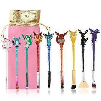 Cute Fairy Makeup Brush Set, UBIUO 9PCS Wizard Wand Makeup Brushes Gifts for Women