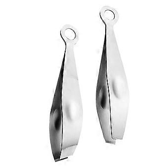 2pcs Metal Clip Tweezers Convenient Tweezers Chicken Tweezers Food Tweezer Tool