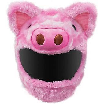 Housse de Casque de Moto,Cochon Rose Housse de Casque de Moto en Peluche pour Casque intgral Housse de Protection Plaisir en Plein air tui de Casque p