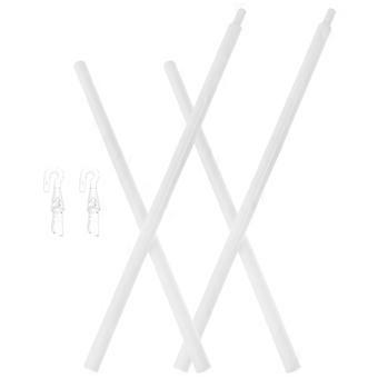2szt Blind Wand Pionowe żaluzje Części zamienne Ślepy pręt z hakiem Plastikowy otwieracz do żaluzji Stick