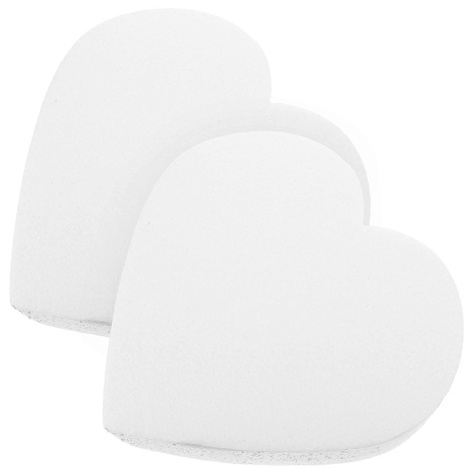 2pcs Foam Cake Model Heart-shaped Cake Dummy Baking Cake Model Cake Dummies Model